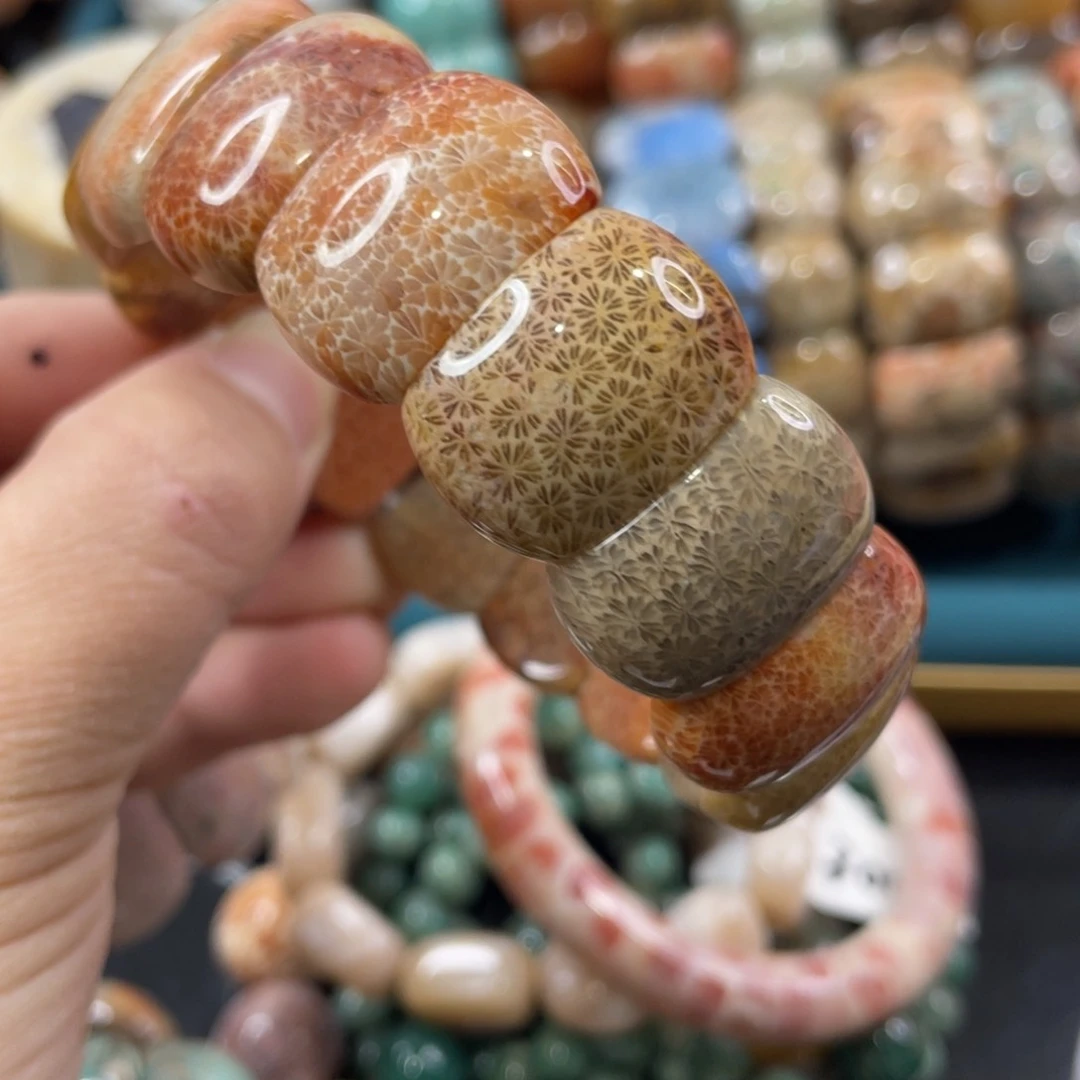 未镶嵌手镯硅化玉