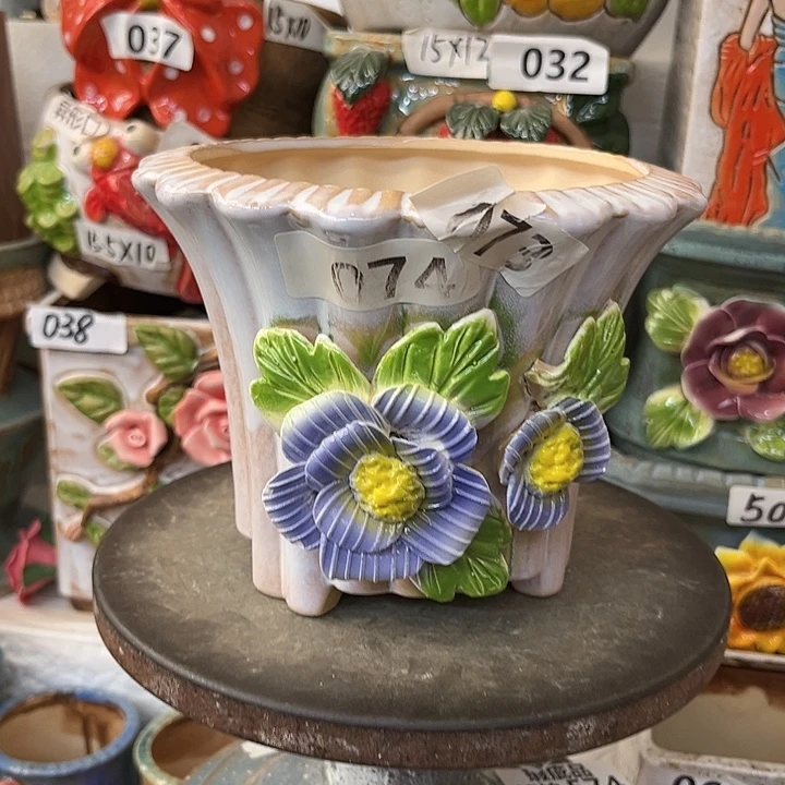 粗陶材质多肉花盆