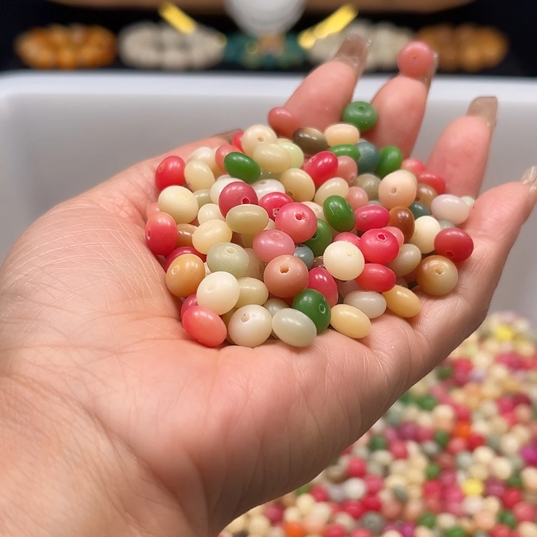 菩提根/象牙果手串瑕疵卡9多彩算盘1000颗