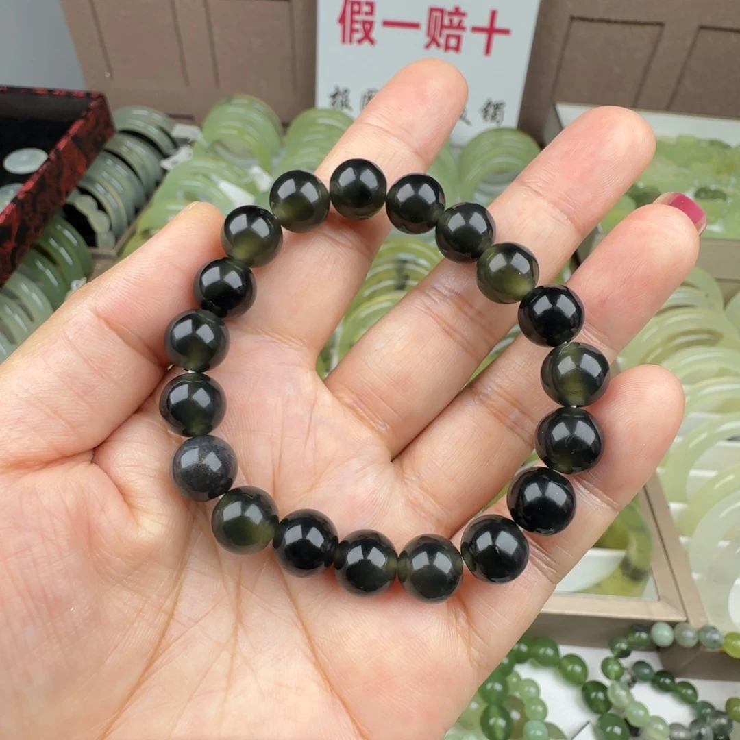 蛇纹石玉未镶嵌手链