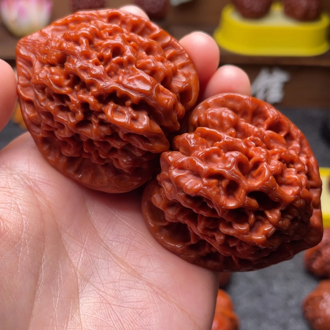 文玩核桃吊坠文玩核桃 手把件 官帽 49