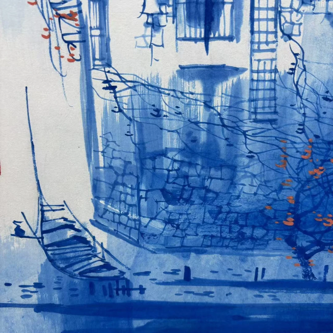 宋轲-2平尺-国画作品-水乡-11