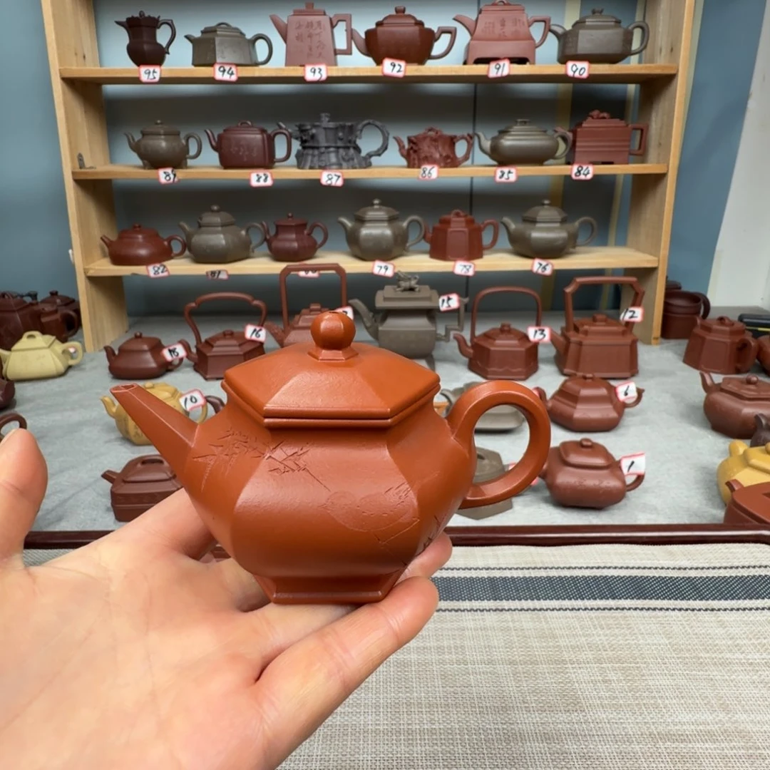 一***步朱泥茶壶全手工制作