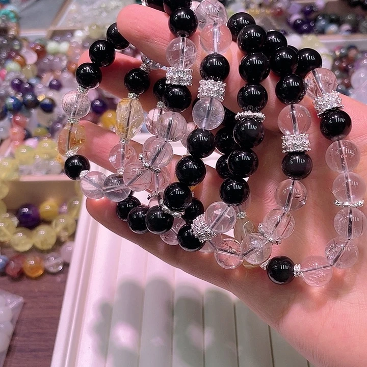 水晶手链未镶嵌492黑