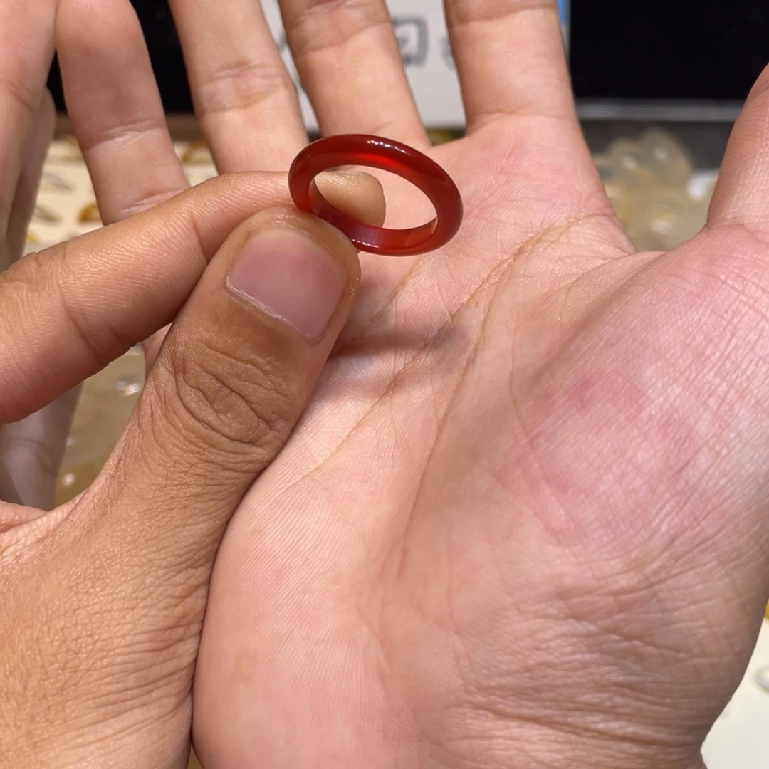 玛瑙/玉髓未镶嵌戒指68号港15