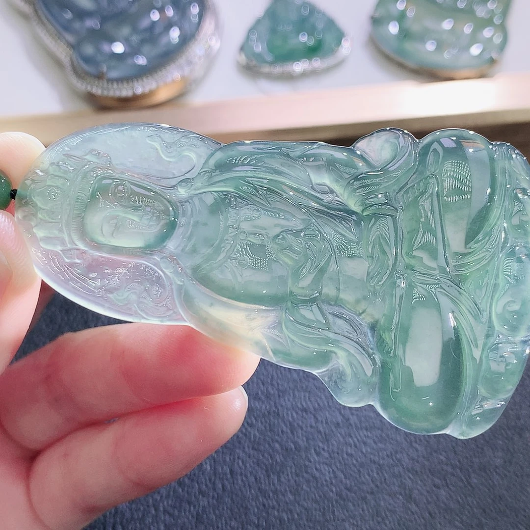 翡翠未镶嵌挂件翡翠