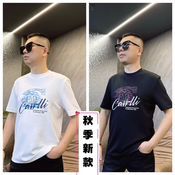 秋冬｜男士印花短袖微微阔潮流半袖T恤205-10