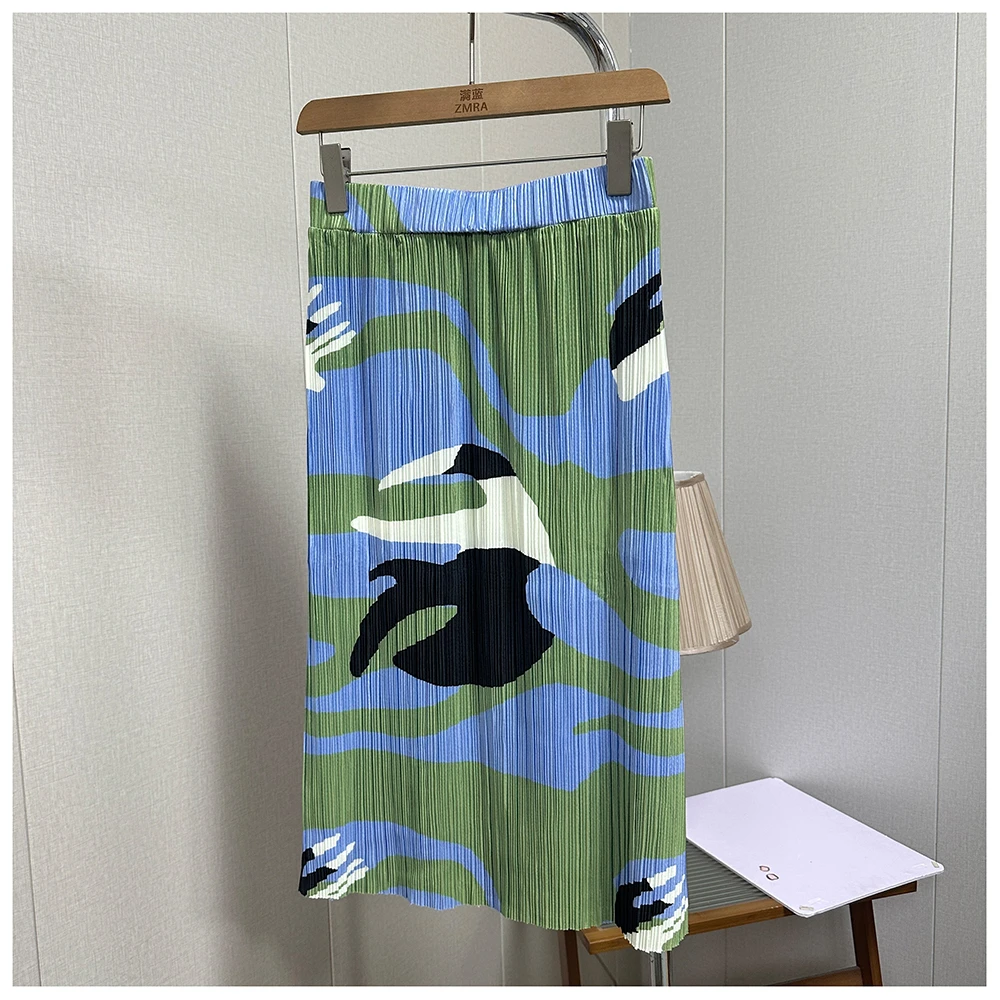 1Q010 夏季新款女士时尚松紧腰休闲半身裙