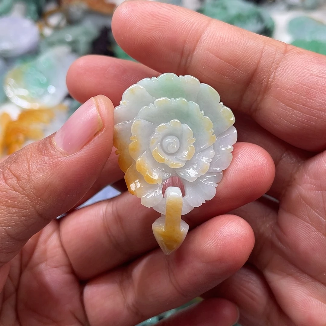 颈饰未镶嵌翡翠翡玉缘翡翠