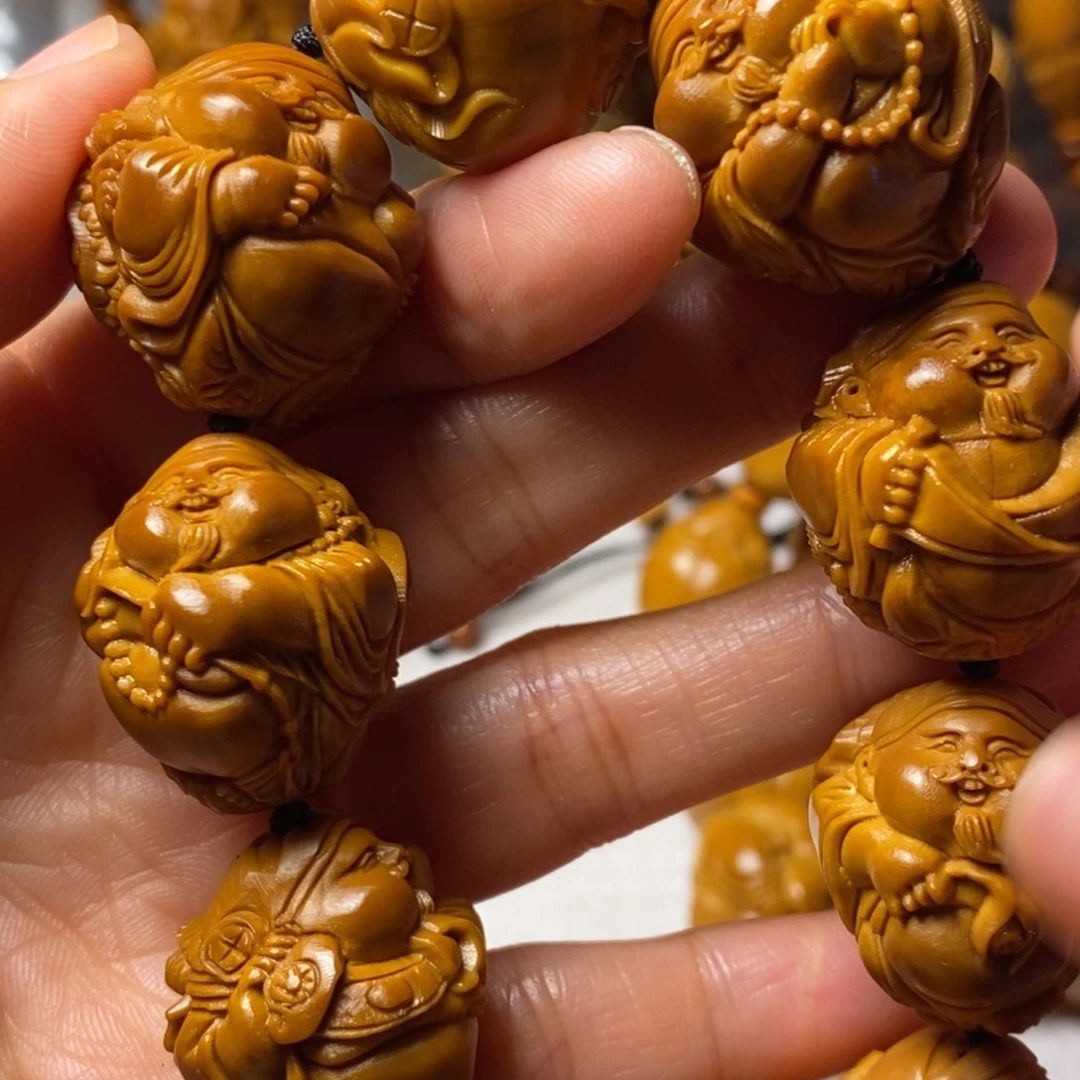闫***元橄榄核手串/手链瑞兽财神精品