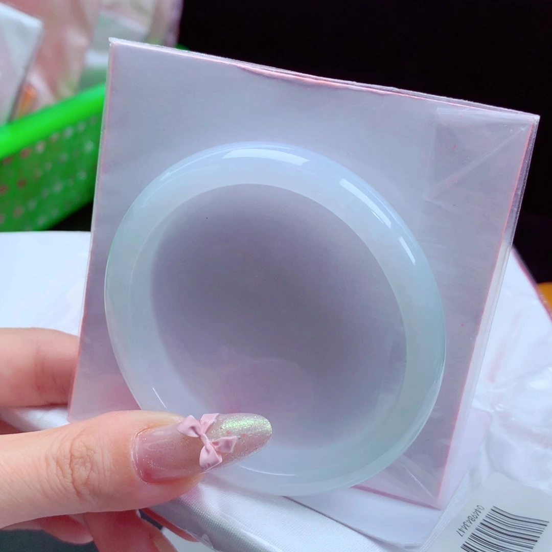 未镶嵌手镯翡翠天然缅甸翡翠A货手镯 贵妃35号