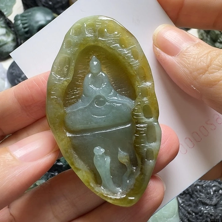 小***螺定制翡翠未镶嵌毛货