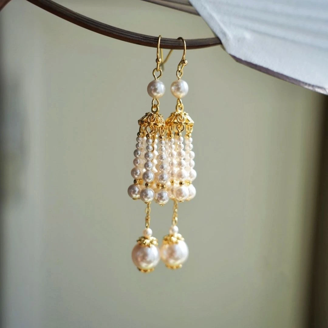 铜合金耳饰 汉服配饰古风耳饰优雅古典设计感轻奢耳坠氛围感配饰