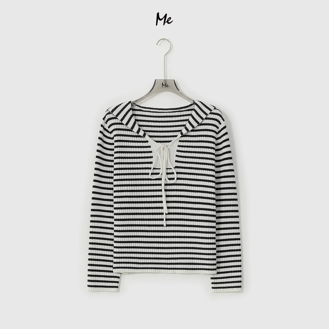 ME【D艺术航线】美利奴绵羊毛奢牌感松弛时尚百搭休闲毛衣MESA3256