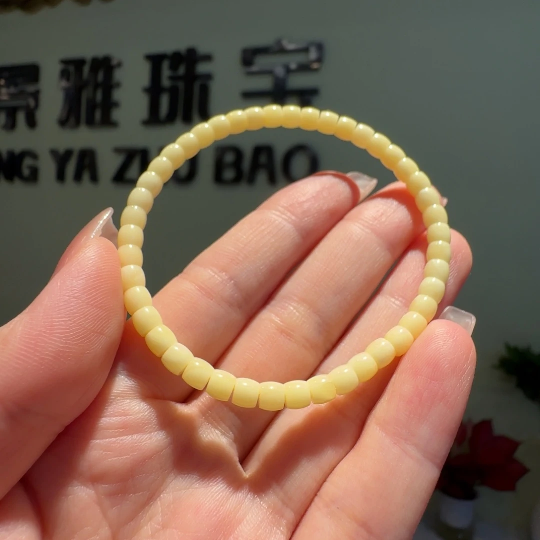 琥珀未镶嵌珠宝奇石直切手串