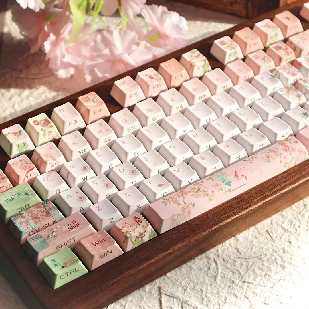 嗨元创锦官城原厂机械键盘键帽全五面热升华moa矮轴键帽耐用设计