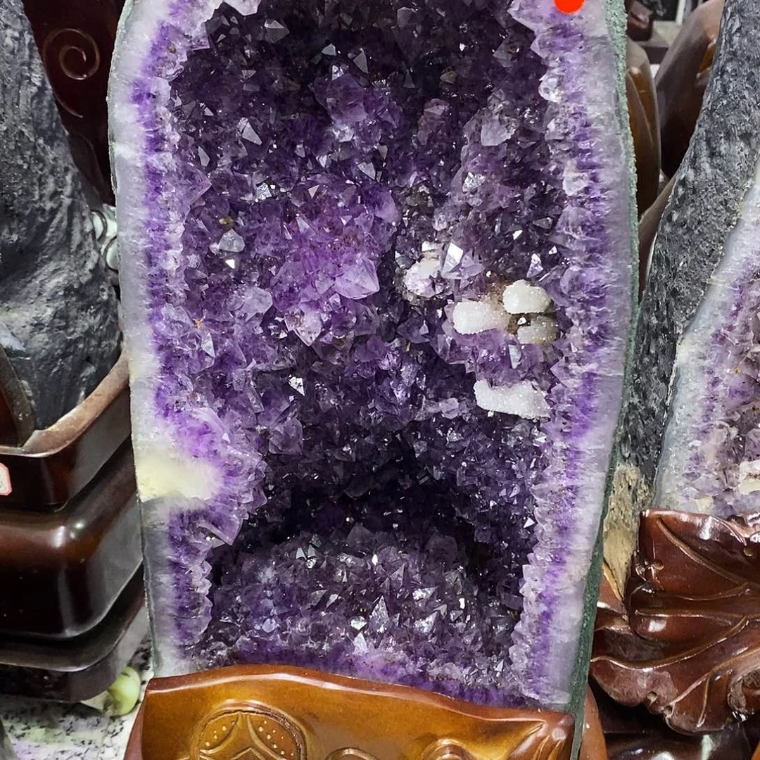 未镶嵌大型摆件（非配饰）紫晶天**格紫水晶811