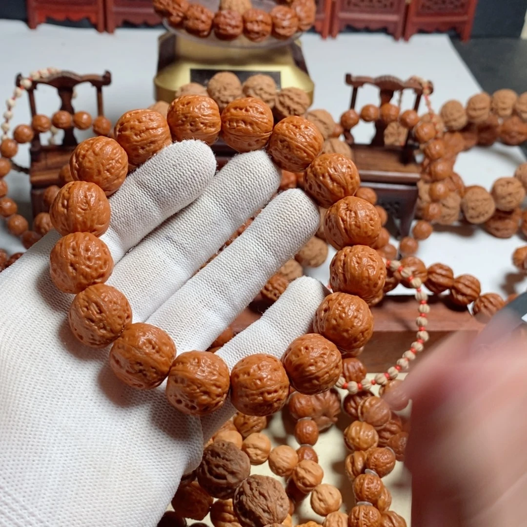 大***虎手串文玩核桃尺寸18