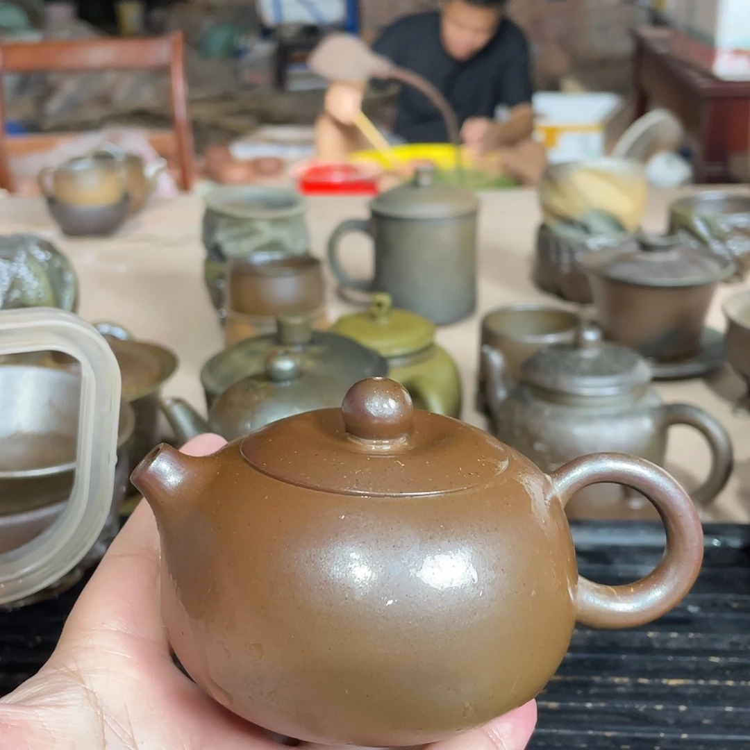 茶壶紫砂坭兴陶龙窑柴烧原矿泥料