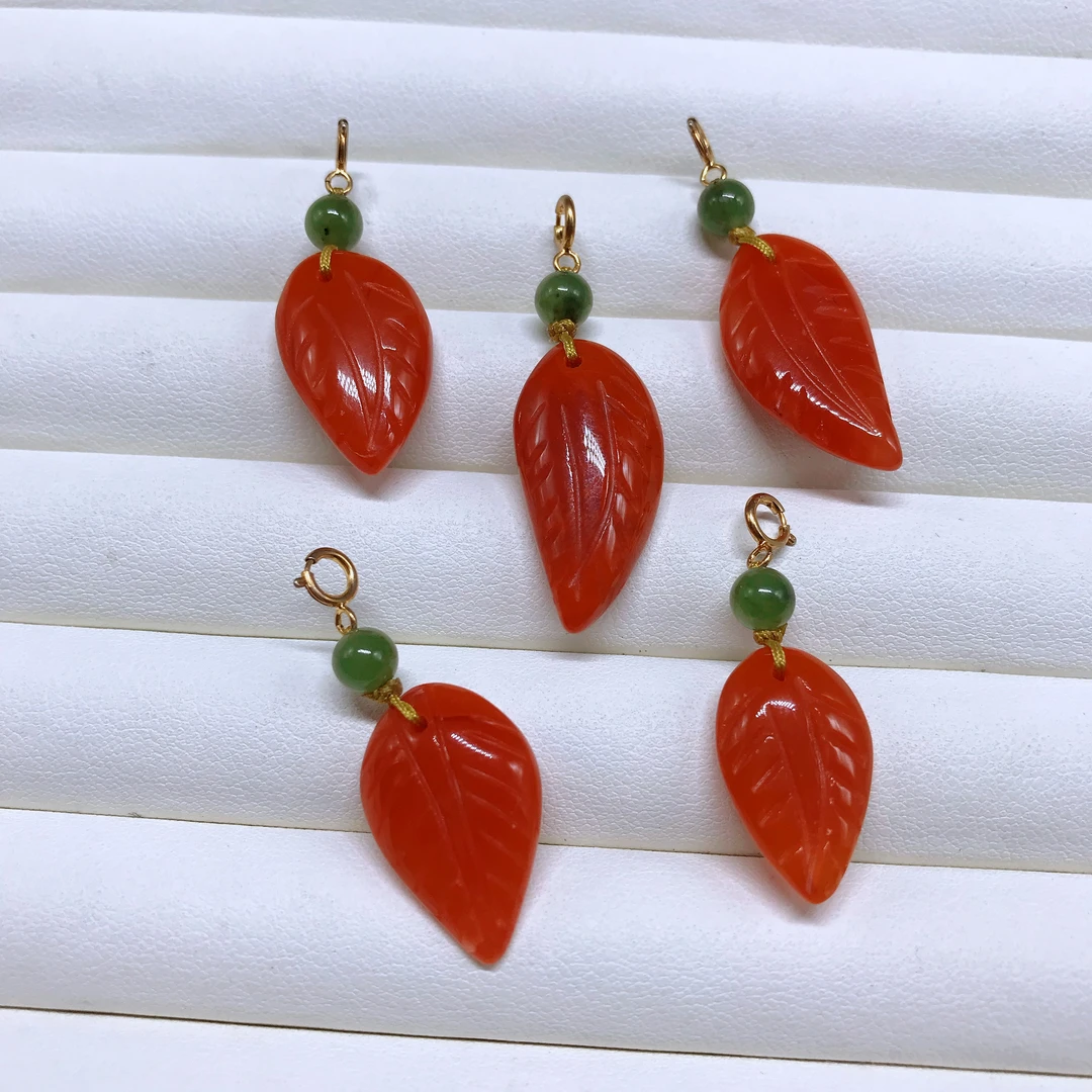 【小雪】南红精美叶子吊坠/提溜（多样式发其一）不含证书