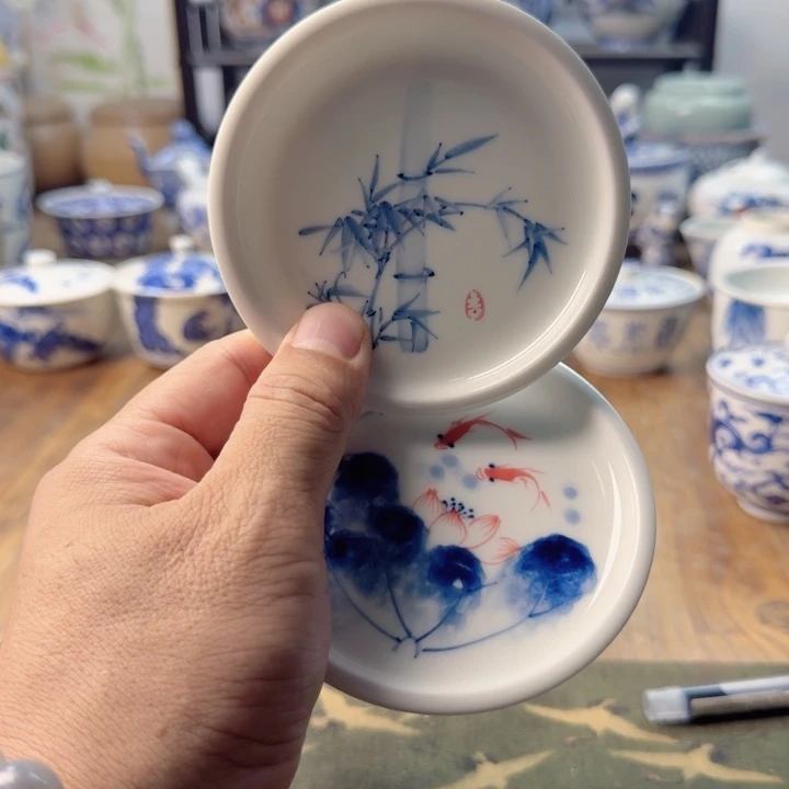 青花杯子瓷器茶具