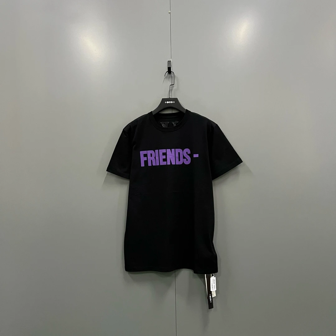 99新 maje zz1 VLONE 黑紫经典大logo短袖 018568