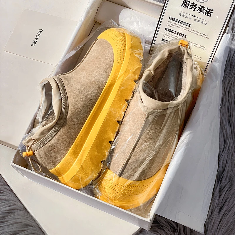 塔~斯曼雪地靴男女款2025新款冬季加绒零下40度抗寒保暖东北棉鞋