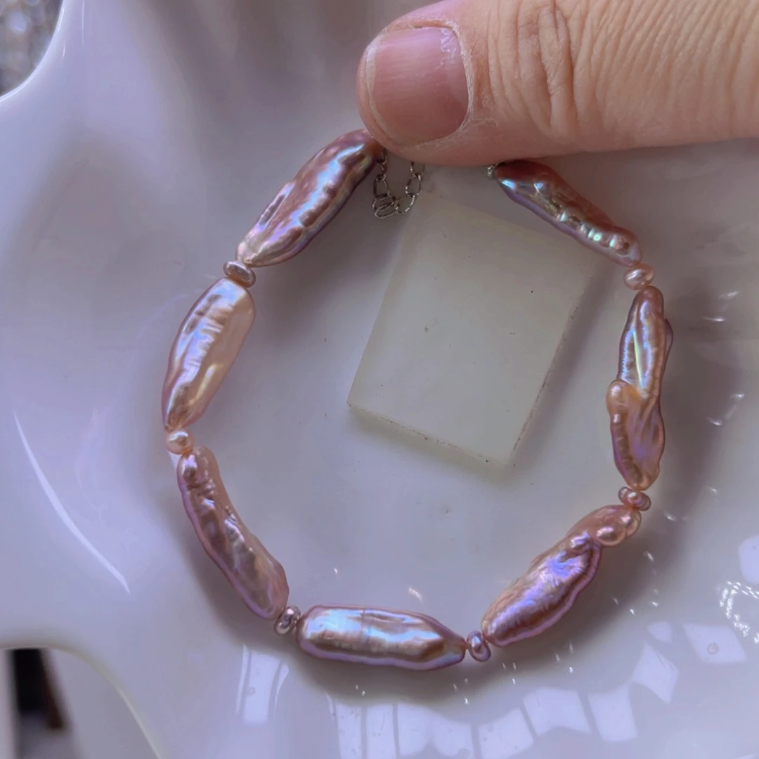 淡水珍珠手绳合金