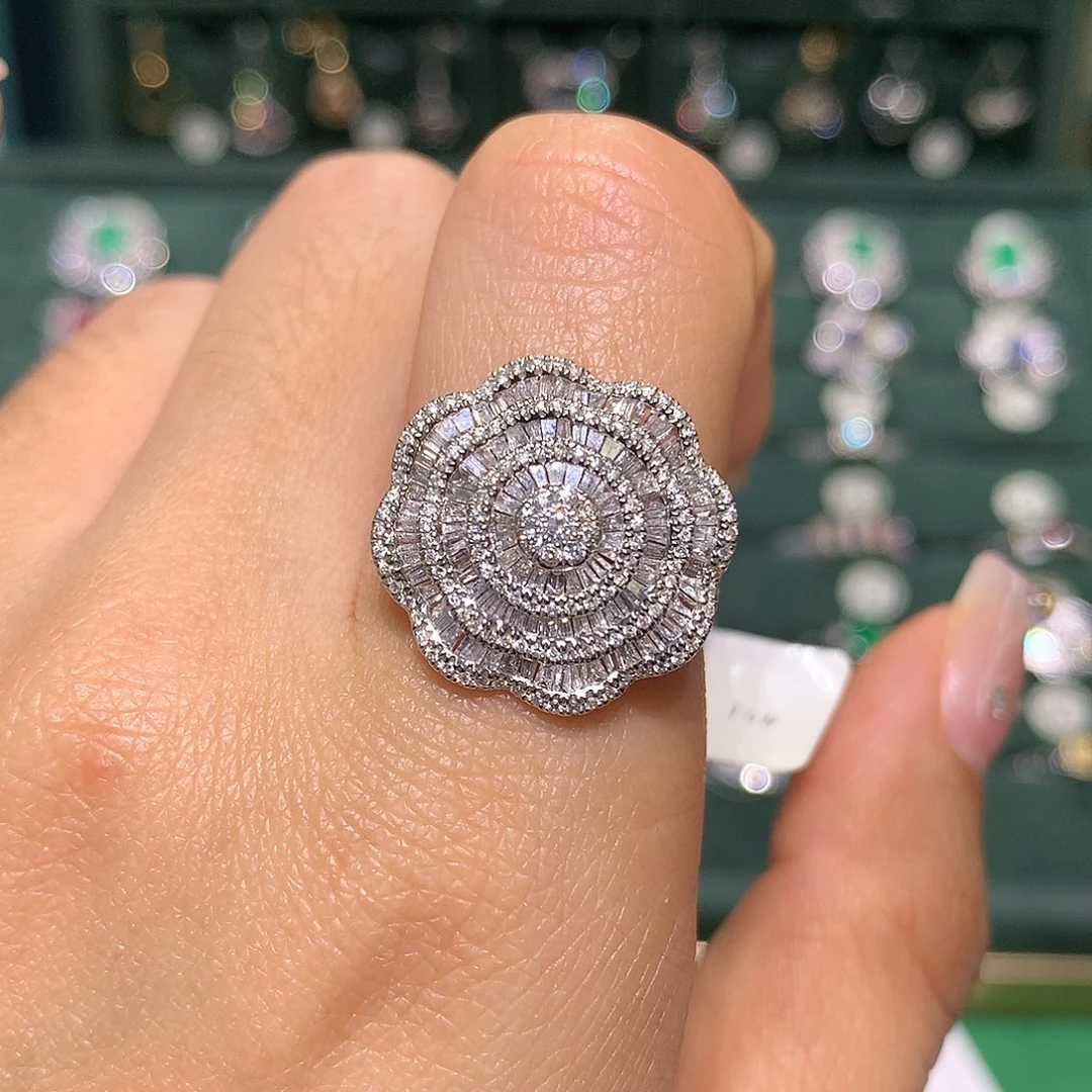 钻石戒指/指环18K金镶嵌