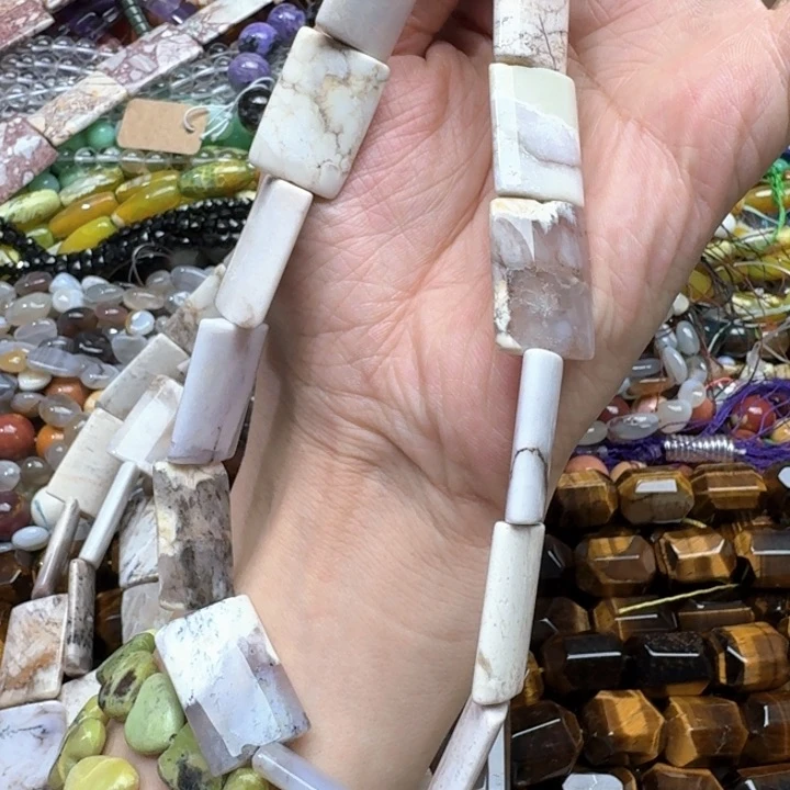 合金玛瑙/玉髓珠宝半成品一条18x25mm海洋玛瑙