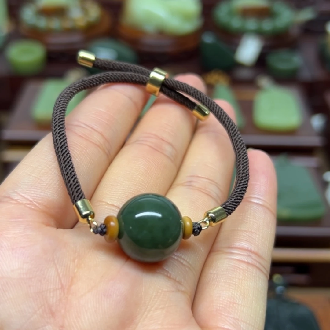 【闪购商品】手绳未镶嵌和田玉转运珠