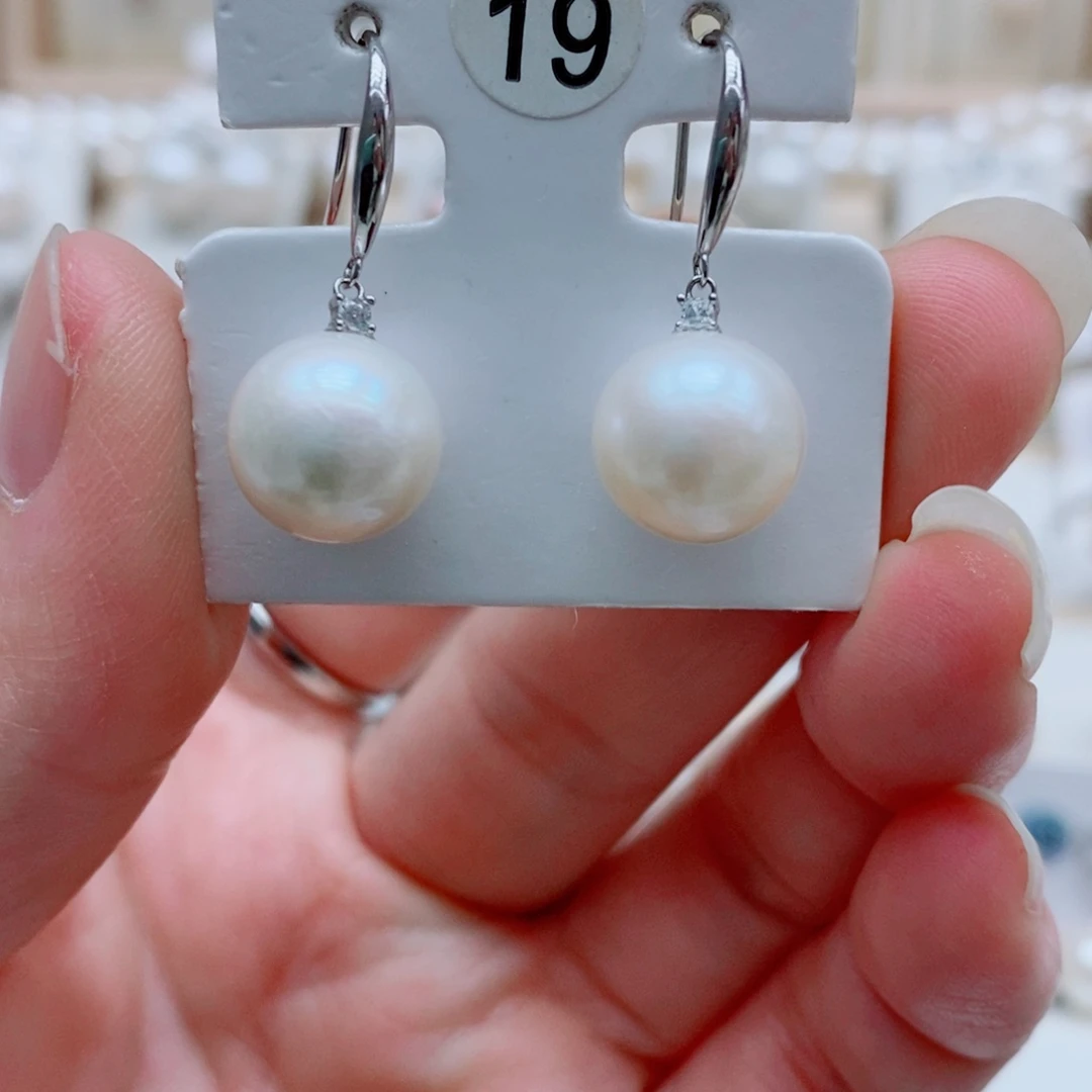 淡水珍珠银S925镶嵌颈饰11-12