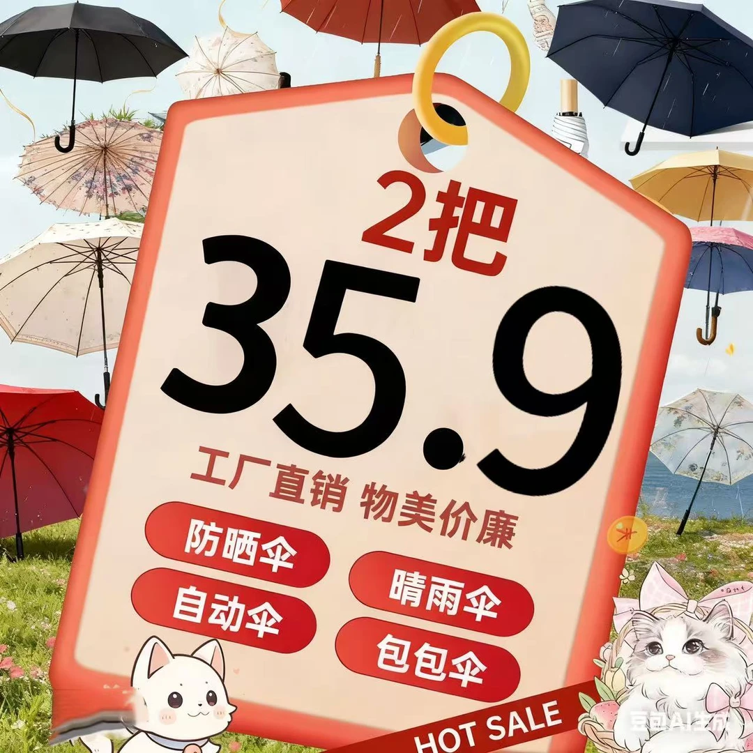 16骨黑胶晴雨伞防晒伞风暴伞品牌伞（60~100）家用双人大伞太阳伞