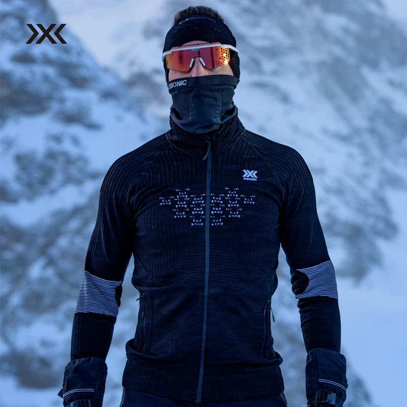 XBIONIC聚能加强4.0中间层全拉链运动上衣 健身训练滑雪保暖男款