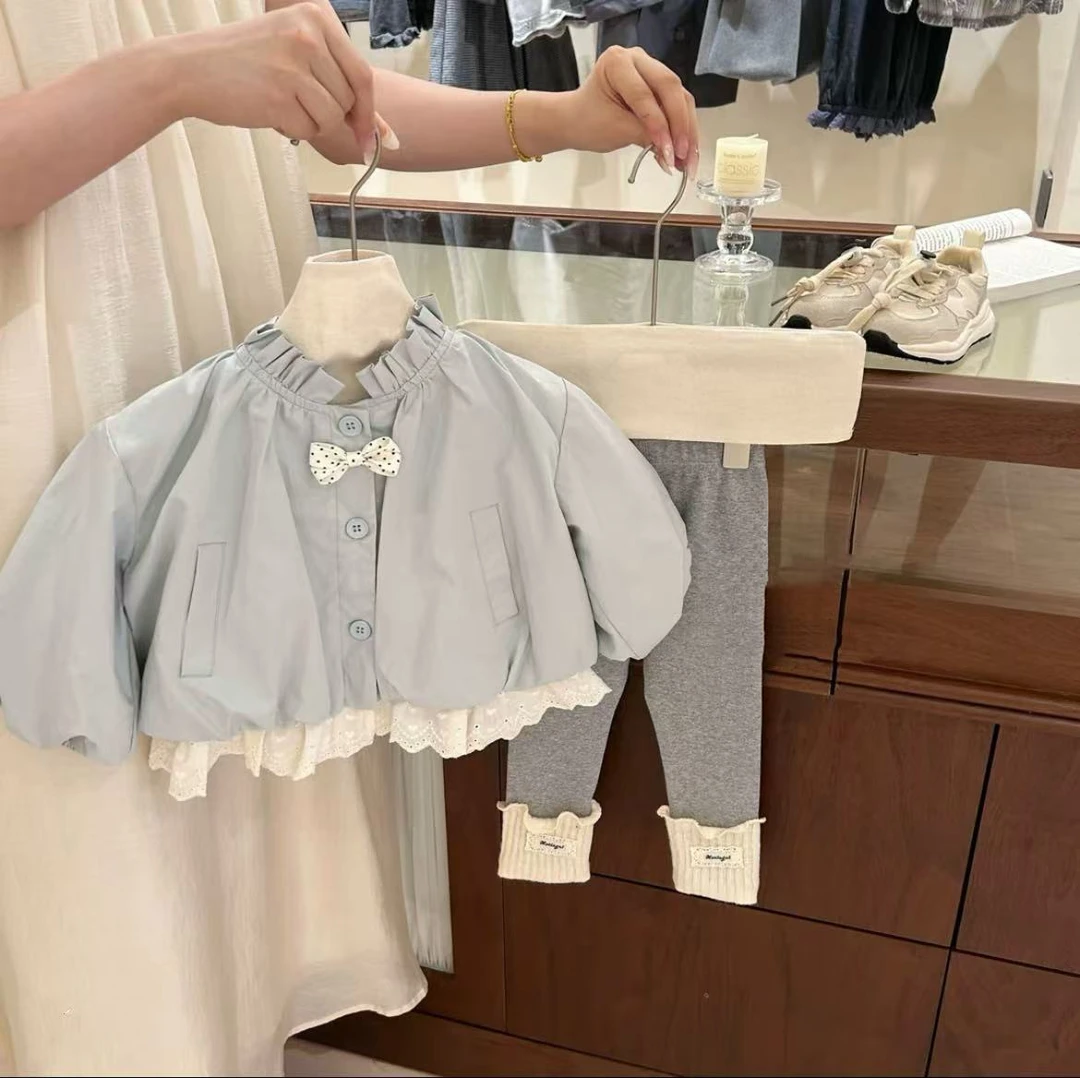 超好看女童外套2025秋季新款韩版儿童花苞上衣大童长袖时髦夹克潮