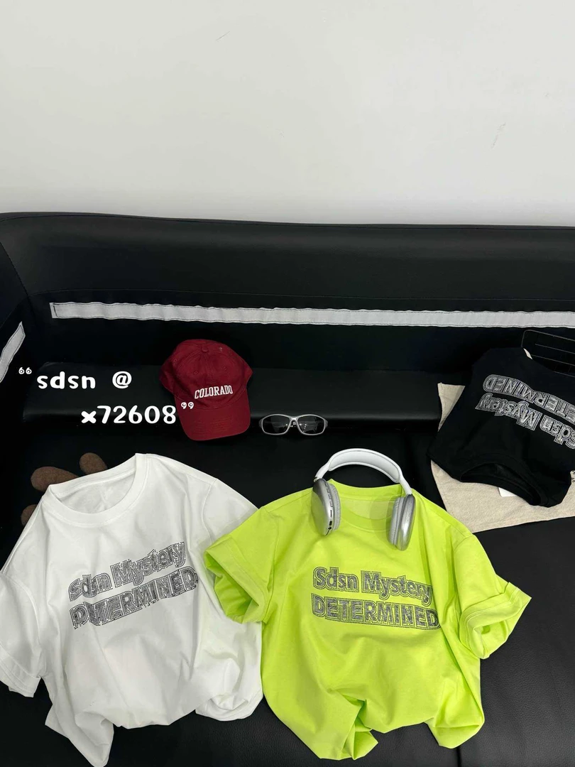 X72608高品质夏季新款中大童棉T贴钻印花