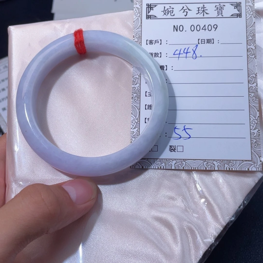 翡翠未镶嵌手镯00409