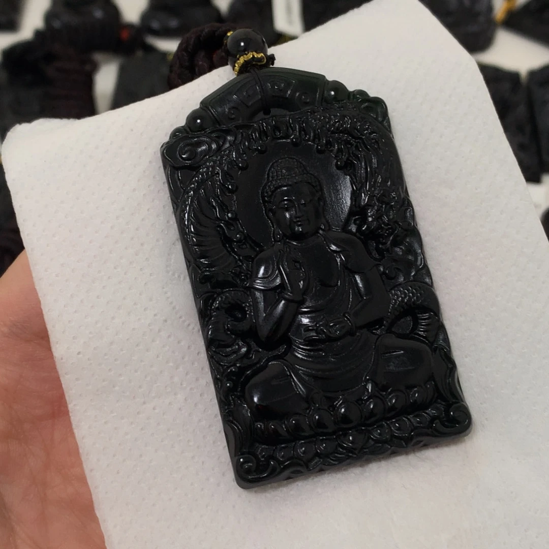 天然a货钢琴黑挂件