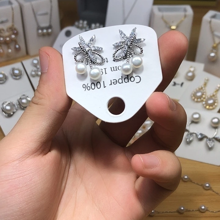 未镶嵌淡水珍珠耳饰