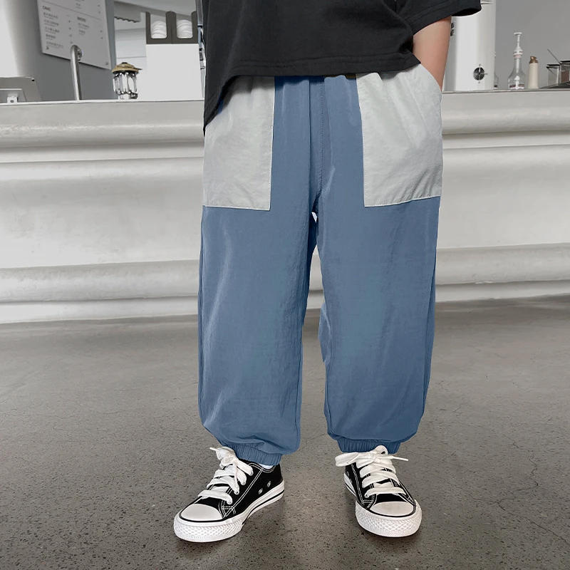 X4299男童速干防蚊裤空调裤子夏装夏款婴儿童装宝宝小童夏季长裤