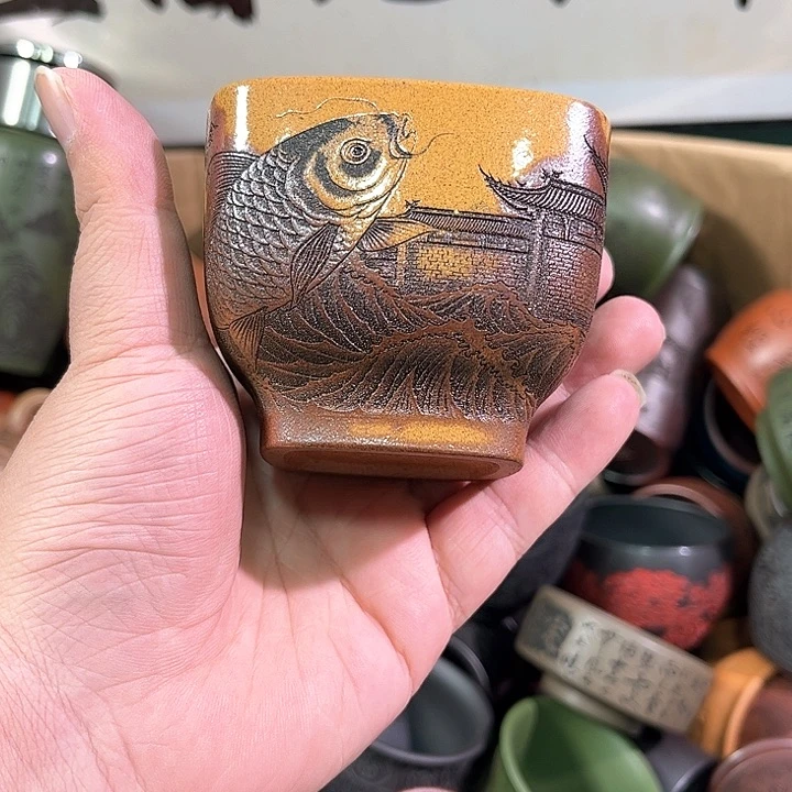 茶杯紫砂全手工紫砂主人杯