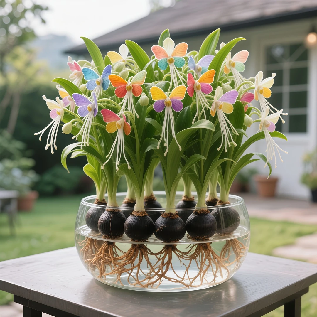 四季水培蓝蝴蝶兰灯笼花种球驱蚊耐热花卉浓香重瓣室内外庭院好养