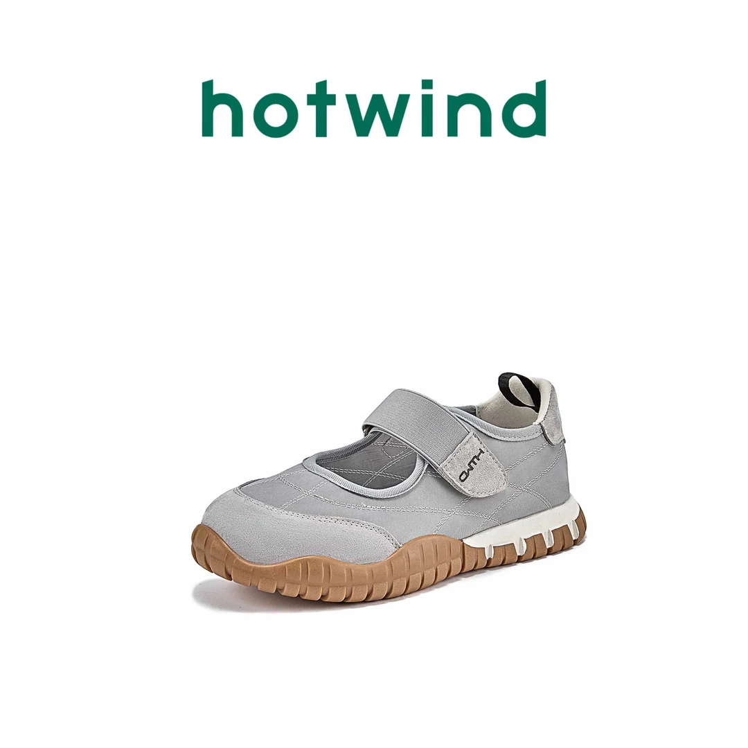 【欧若清风】热风厚底休闲圆头阿甘鞋增高显瘦复古浅口舒适轻便