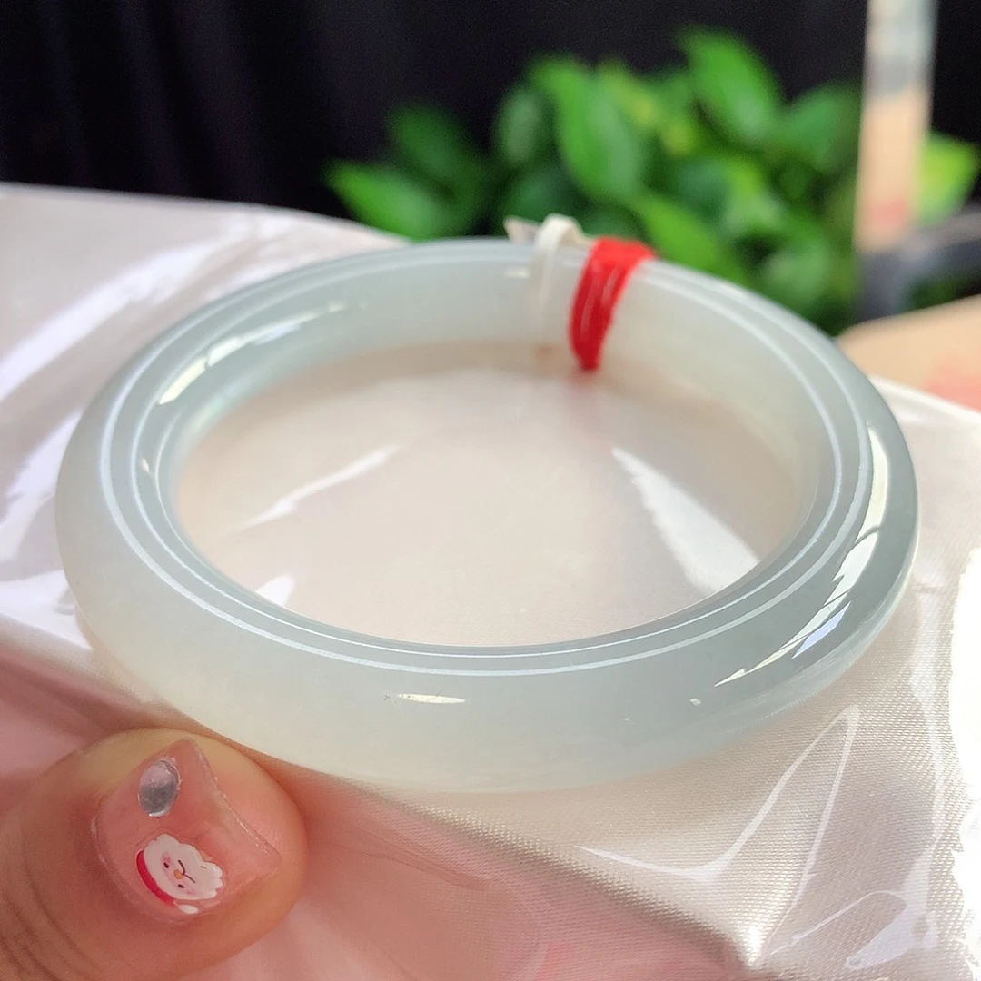 未镶嵌手镯翡翠52-53圈口冰晴水果冻底零毛孔不包容2号