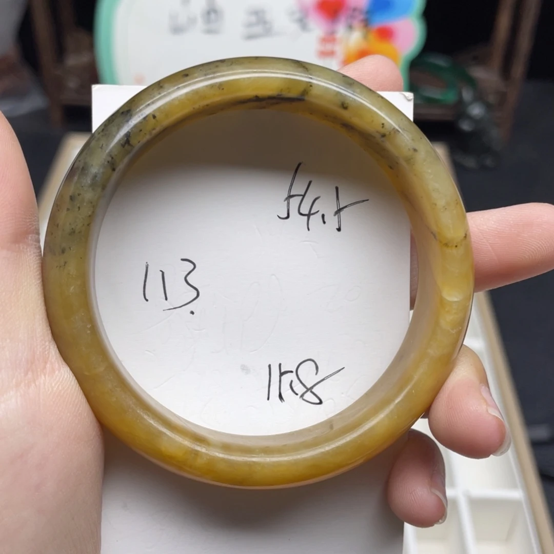 未镶嵌蛇纹石玉手镯