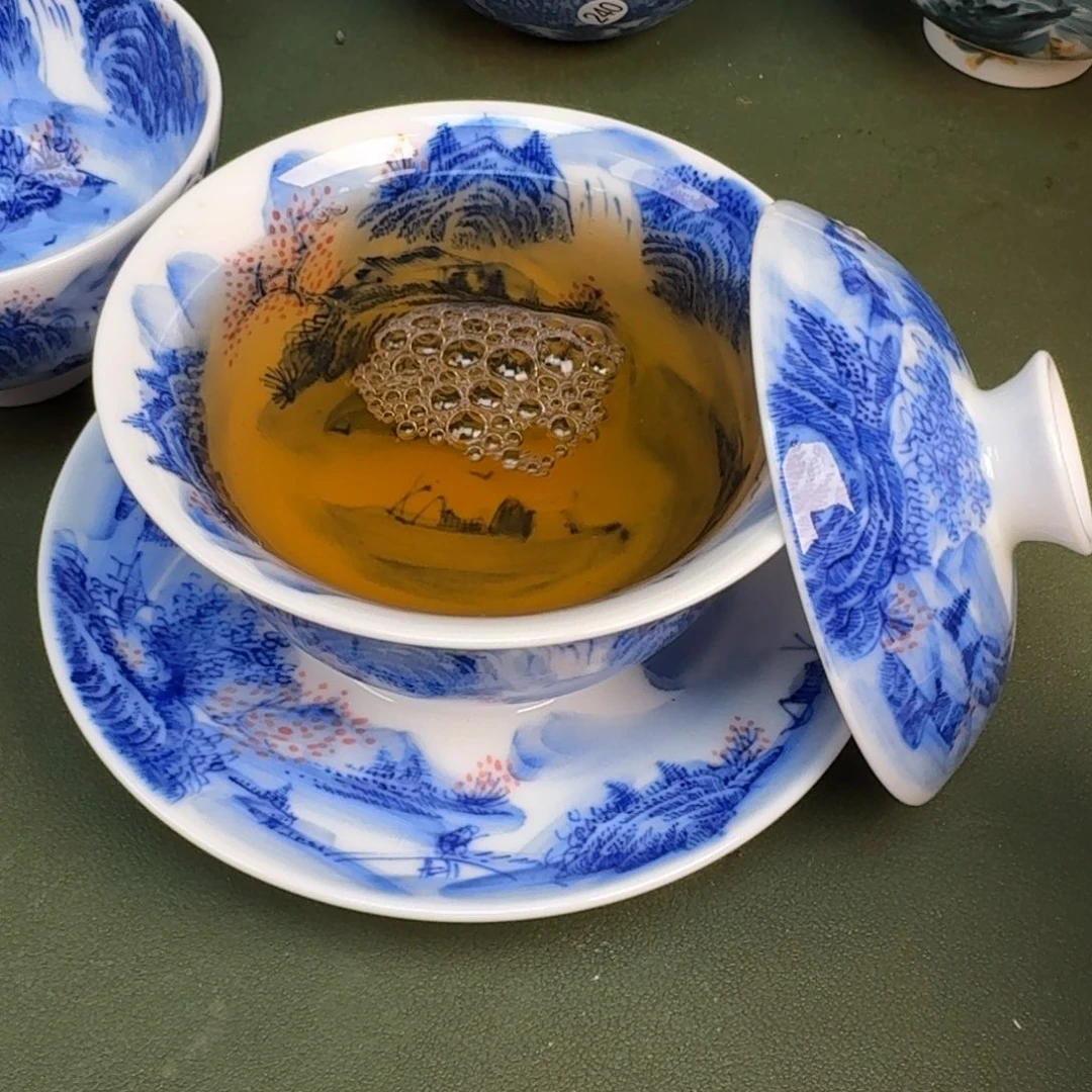 瓷景德镇纯手绘茶具圆圆293