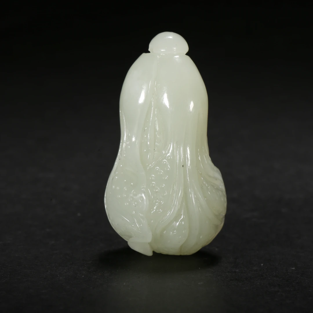 清代*玉白菜/10JTY3356/和田玉【北京文博】