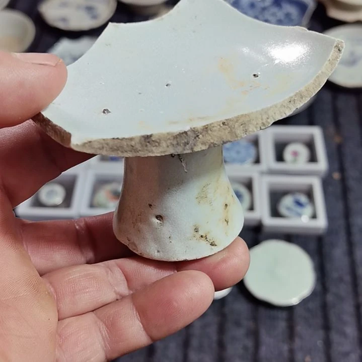 瓷片青花影青杯垫标夲全选