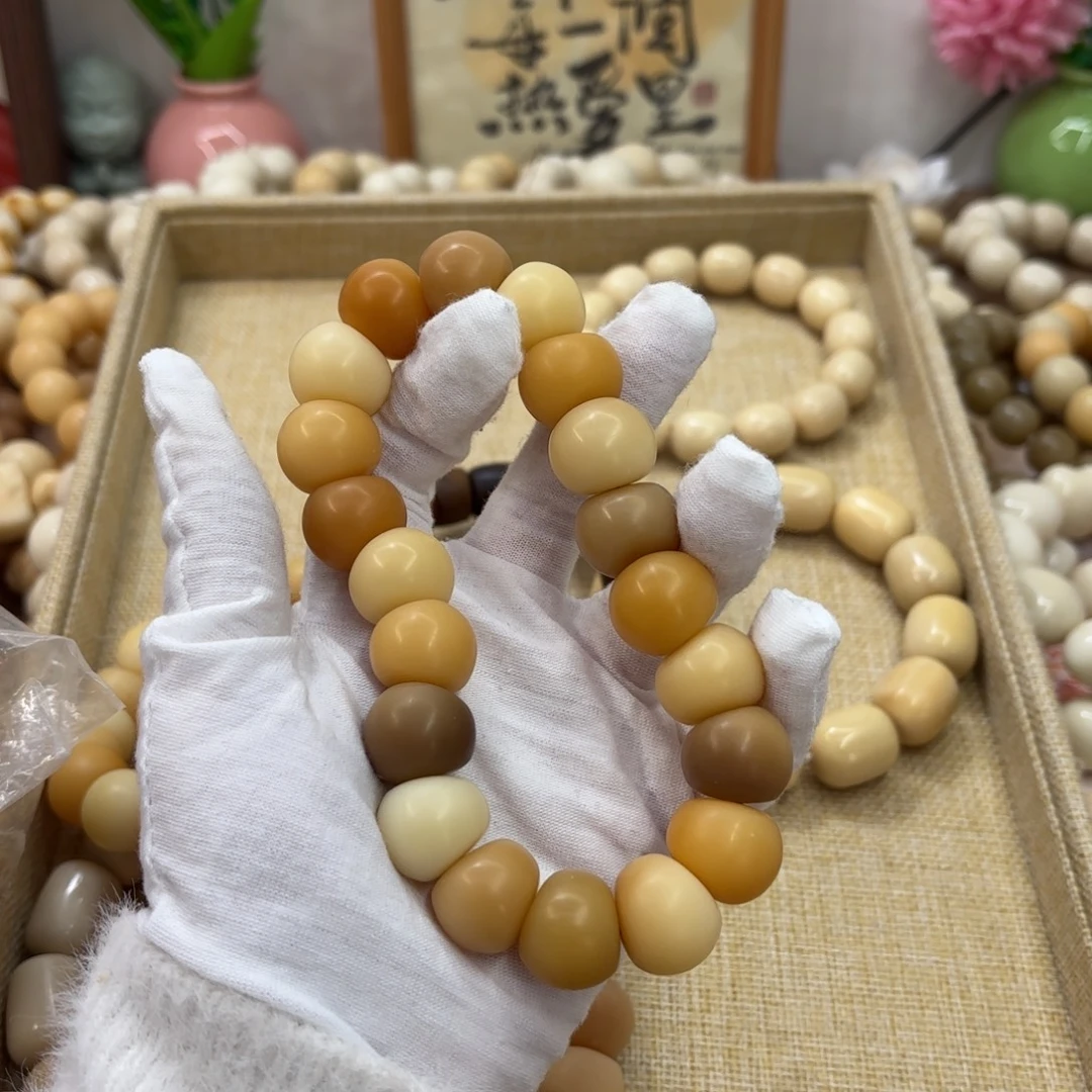 菩提根/象牙果吊坠18干磨瑕疵落地果肠226
