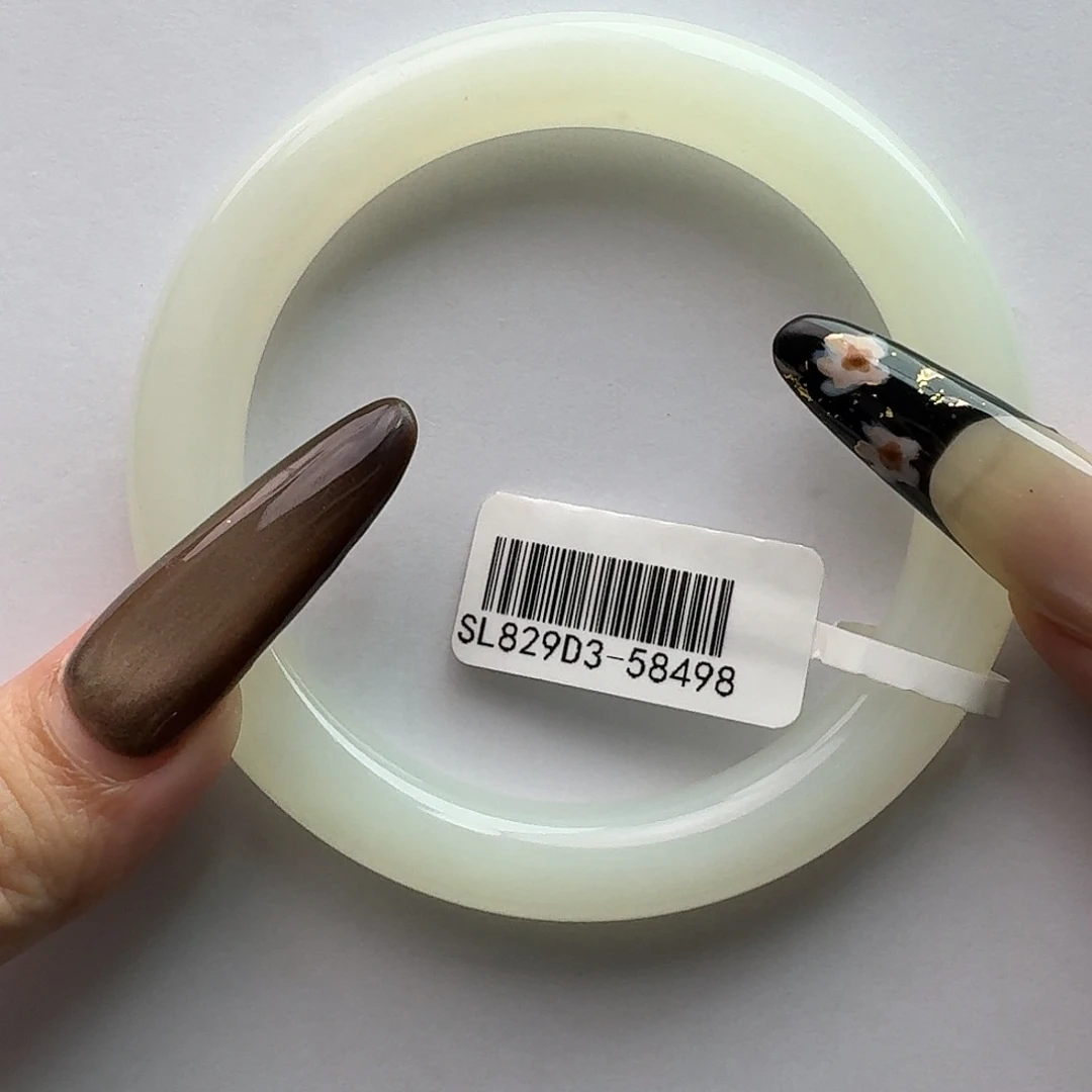 和田玉未镶嵌手镯新疆暖白美人条58